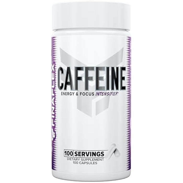 FINAFLEX Pure Caffeine - 100 Capsules - Promotes Mental Alertness, Energy & Focus for Men & Women - with Caffeine Anhydrous - 100 Servings - Image 1