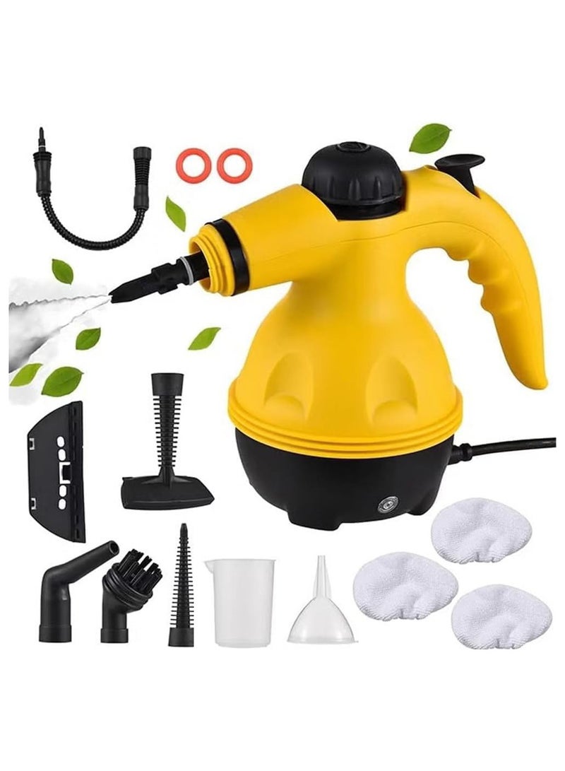 High Pressure Steam Cleaner, Portable Handheld Steam Cleaner for Home Kitchen,1200W Multifunctional High Temperature Pressure Steam Cleaning Machine with 9 Pcs Accessories for Kitchen, Car, Window (A) - Image 1