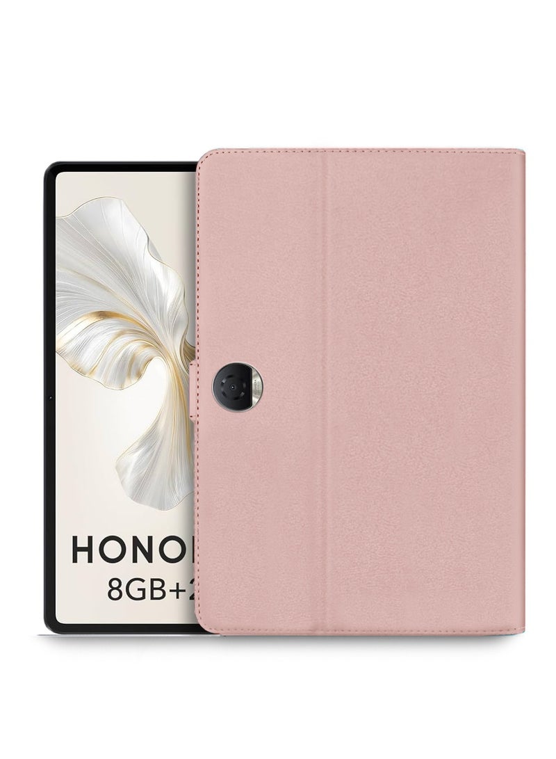 دبليو تيك هونر باد 9 12.1 بوصة 2023 ASN Love Series غطاء غطاء فليب جلد PU مغناطيسي للإغلاق - ذهبي وردي - Image 1