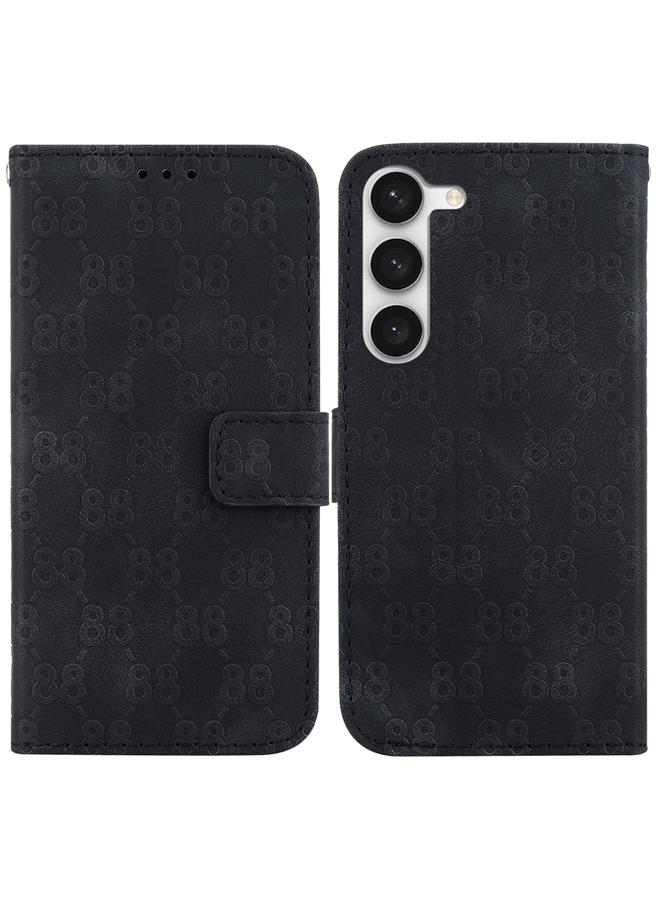 S-TOP Case For Samsung Galaxy S23 5G Double 8-shaped Embossed Leather Phone Case - Image 1