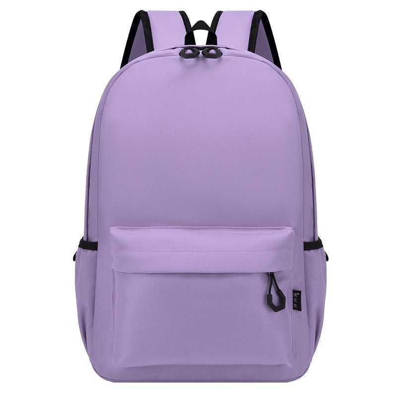 Custom Logo Kids School Backpack Light purple 