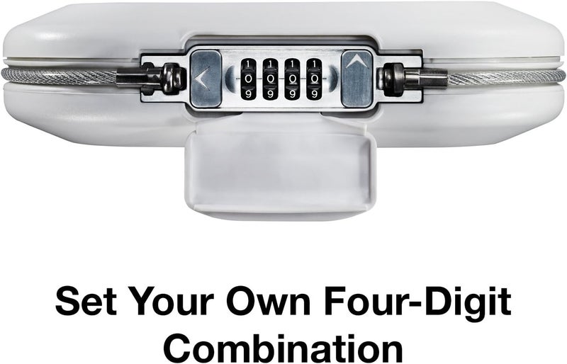 Master Lock 5900D Set Your Own Combination Portable Safe - White - Image 4