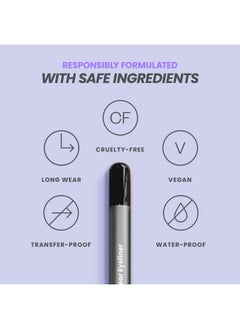 Wonderskin 1440 Longwear Eyeliner Black Eyeliner Pencil For Women Eye Makeup Waterproof Eyeliner Black Eye Pencil (Liquorice)  - Image 4