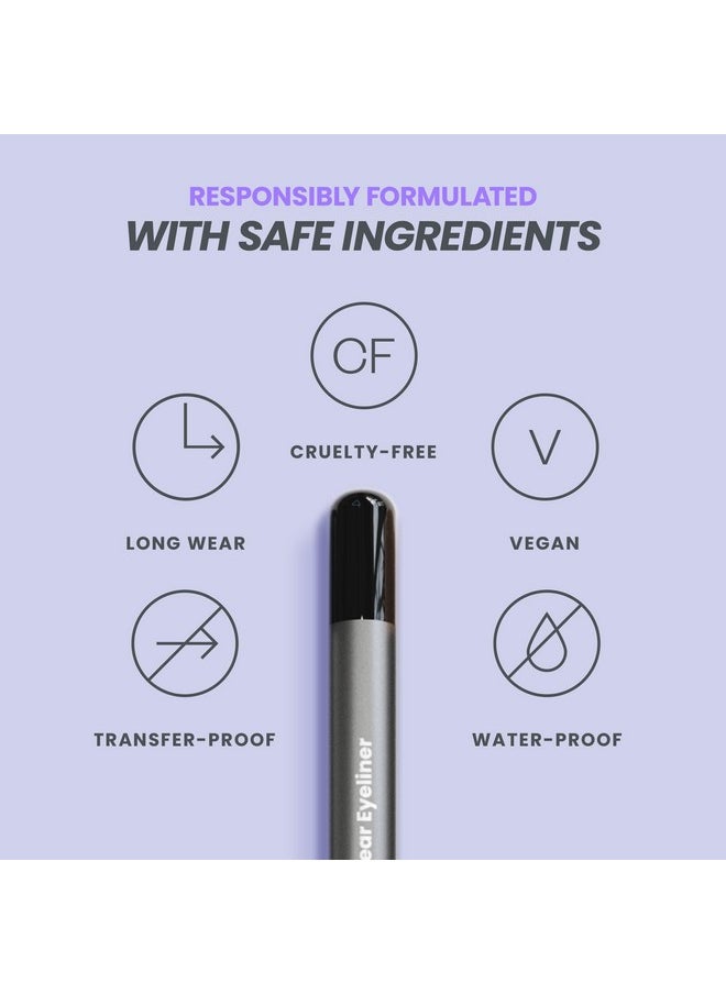 Wonderskin - 1440 Longwear Eyeliner Black Eyeliner Pencil For Women Eye Makeup Waterproof Eyeliner Black Eye Pencil (Liquorice) - Image 1