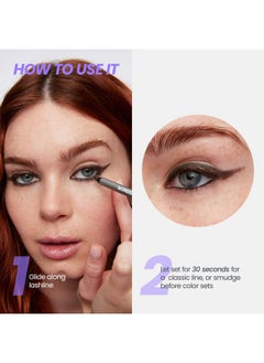 Wonderskin 1440 Longwear Eyeliner Black Eyeliner Pencil For Women Eye Makeup Waterproof Eyeliner Black Eye Pencil (Liquorice)  - Image 5