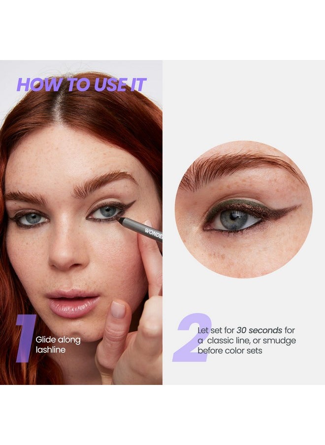 Wonderskin - 1440 Longwear Eyeliner Black Eyeliner Pencil For Women Eye Makeup Waterproof Eyeliner Black Eye Pencil (Liquorice) - Image 1