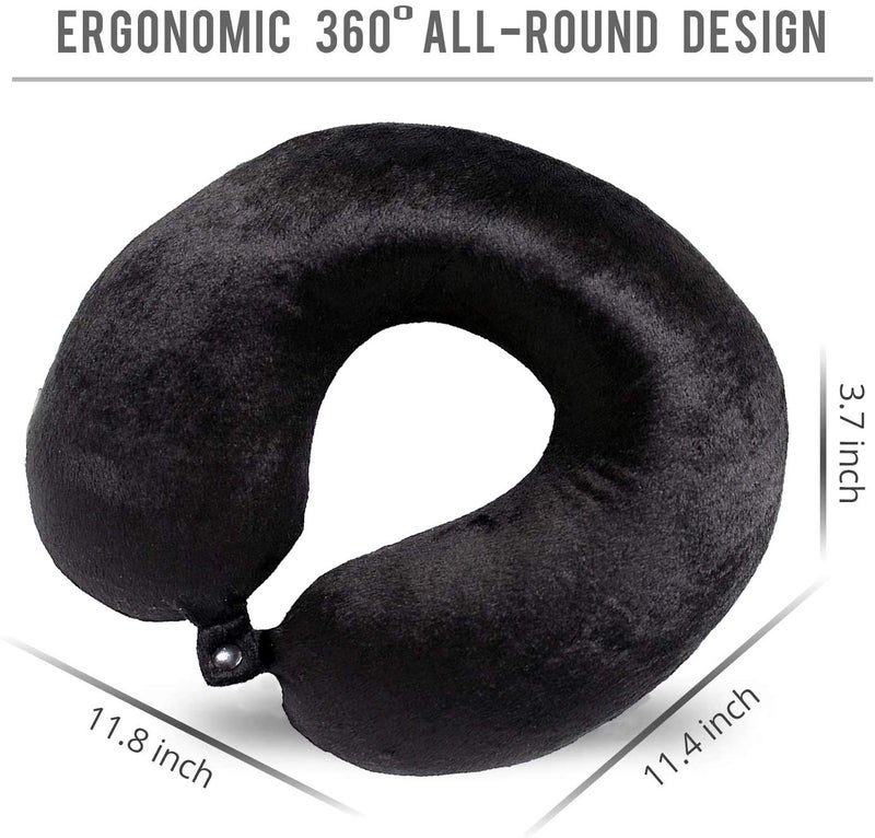 BIGBEN OREST Memory Foam Backrest and Neck Pillow Combo for Lumber Support and Cervical Pain While Travelling Driving Or Sitting for Long Hours Soft Back Support PillowFor Office Chair - Image 2