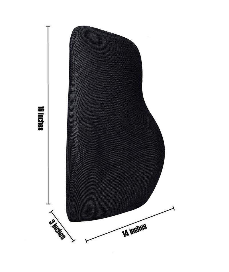 BIGBEN OREST Memory Foam Backrest and Neck Pillow Combo for Lumber Support and Cervical Pain While Travelling Driving Or Sitting for Long Hours Soft Back Support PillowFor Office Chair - Image 3