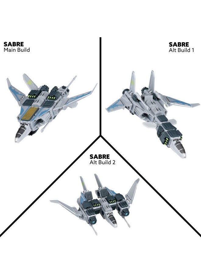 SNAP SHIPS Snap Ships - Sabre XF-23 Interceptor - Construction Toy for Custom Building and Battle Play - Ages 8+  - Image 3