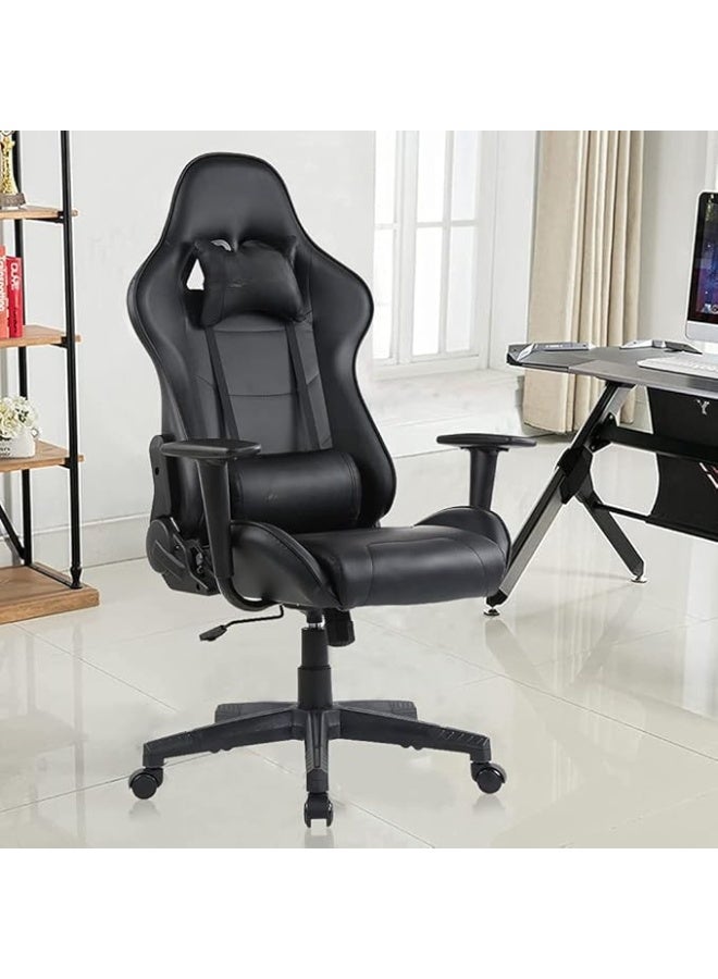 High-Back Gamer Chair with Footrest, Lumbar Support and Relaxation Function – Comfortable Chair for Gaming, Study and Office Use - Image 2