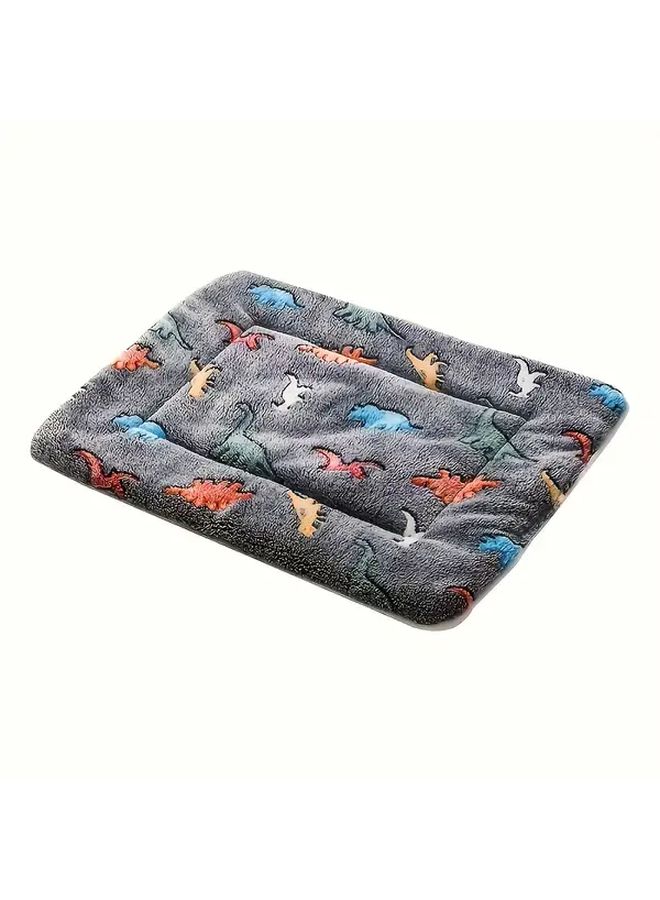 Large Dog Bed 65x46 Grey Stars Plush Cushioned Surface All Season Comfort For Medium Dogs - Image 5