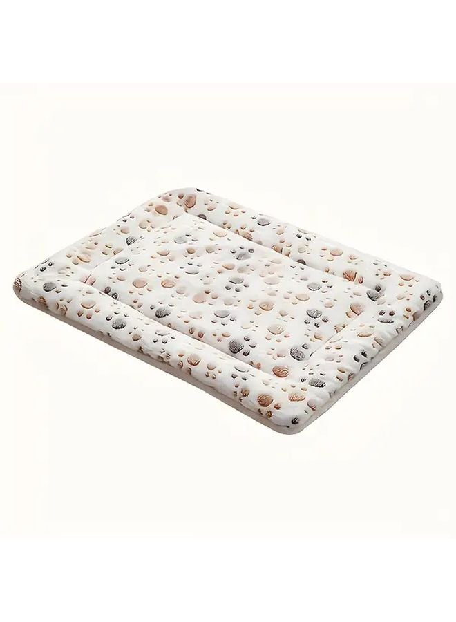 Large Dog Bed 65x46 Grey Stars Plush Cushioned Surface All Season Comfort For Medium Dogs - Image 4