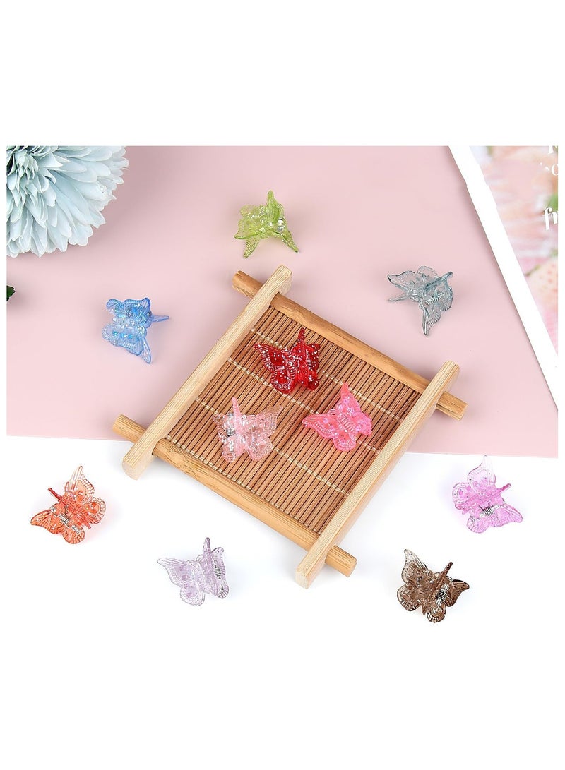 general Glitter Mini Butterfly Hair Claw Clips Sparkly Colorful 90s Y2K Accessories for Girls and Women Tiny Clip in 14 Assorted Colors Set of 50 Pieces - Image 3