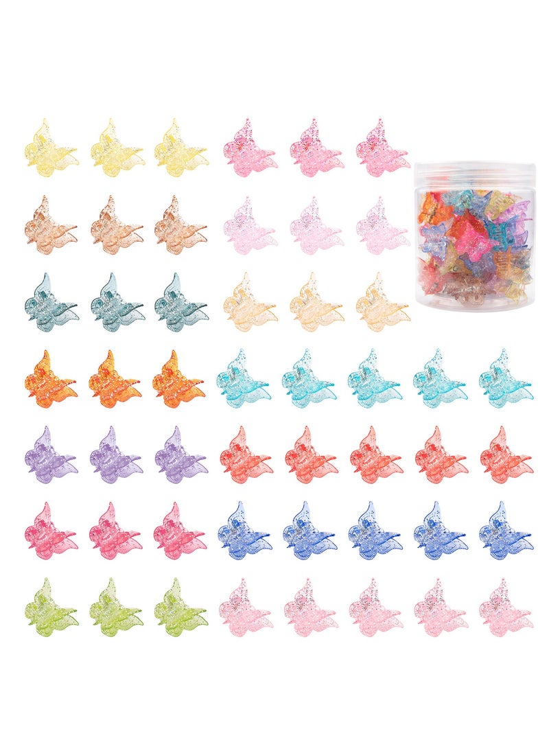 general Glitter Mini Butterfly Hair Claw Clips Sparkly Colorful 90s Y2K Accessories for Girls and Women Tiny Clip in 14 Assorted Colors Set of 50 Pieces - Image 1