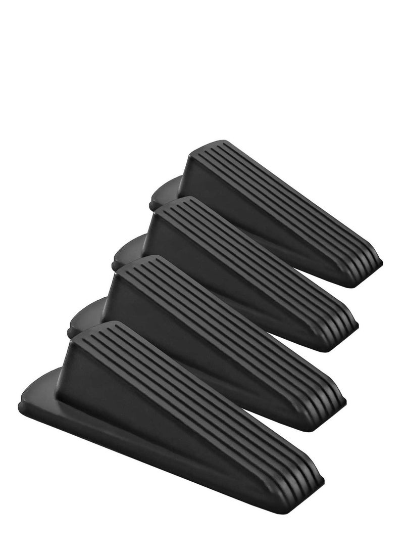 SYOSI Door Stopper Set Pack of 4 Large Door Stopper Wedge, Multi Surface Design, to Sliding or Marking Floors Blocker for Hotel, Home, or Office - Image 1
