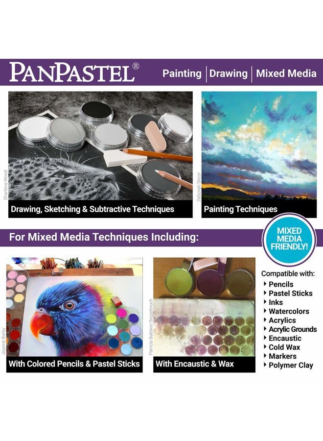 Panpastel Artist Pastels by GOLDEN, Drawing Set, 10 Color, Professional Artist Pastels, Unique Pan Format (cake-like)  - Image 5