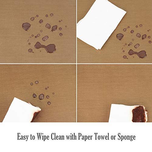 FoRapid PTFE Teflon Sheet, Non-Stick Oven Liners, Barbecue Grill Mat Baking Sheet Reusable Washable - Use Up to 500℉ Craft Mat for Baking Cooking BBQ Grilling Roasting 16x24"/40x60cm 3 Pack - Image 5