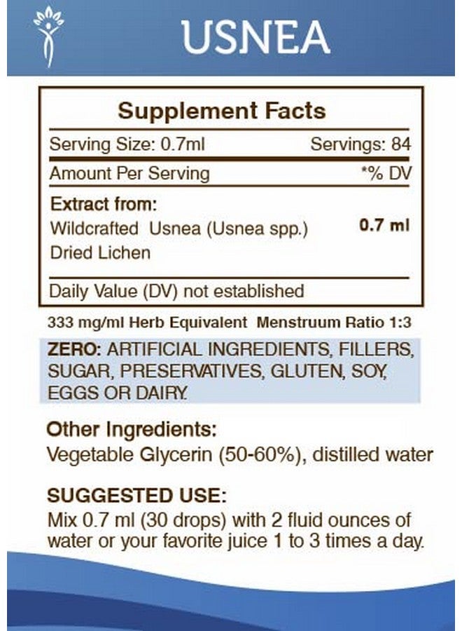 Secrets of the Tribe Secrets of the Tribe Usnea Tincture Alcohol-Free Extract, Usnea (Usnea spp.) Dried Lichen Tincture Supplement 2 oz - Image 3