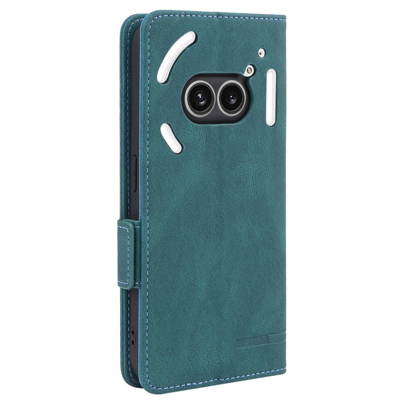 HuHa Case Cover For Nothing Phone 2a Magnetic Clasp Leather Phone Case(Green) - Image 3