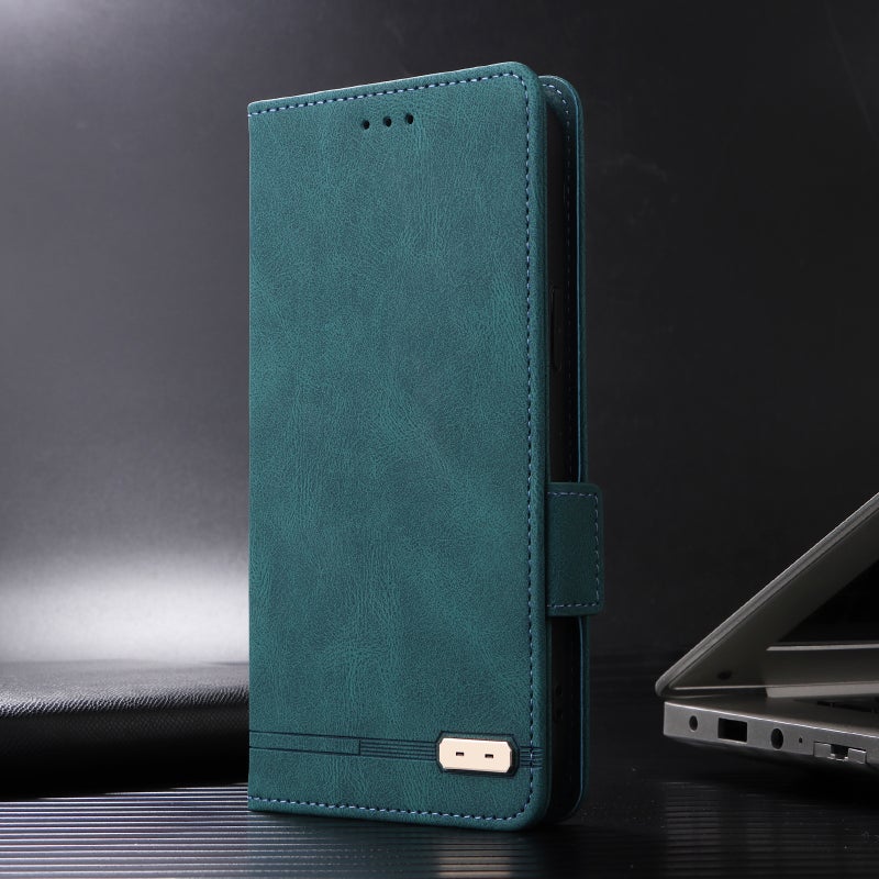 HuHa Case Cover For Nothing Phone 2a Magnetic Clasp Leather Phone Case(Green) - Image 2