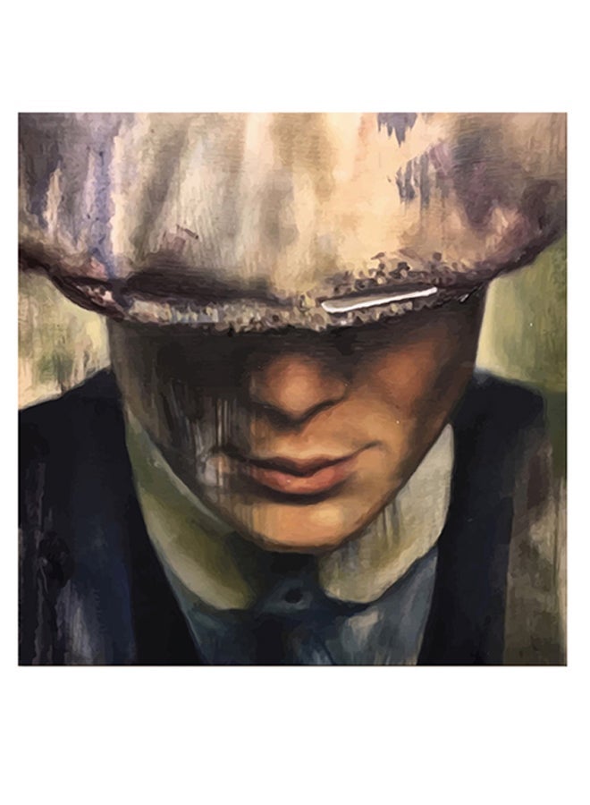 RYN Thomas Shelby Themed Wall Art Beige/Blue/Black 30x30cm - Image 2