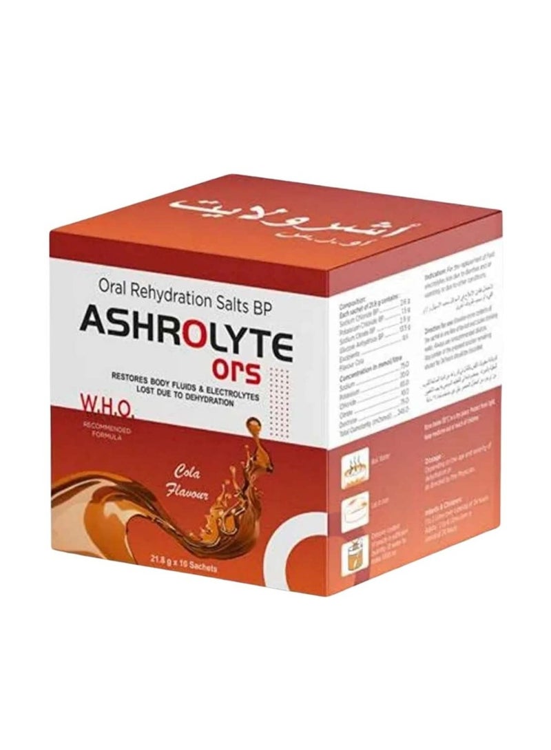 Ashrolyte ORS Sachets 21.8g Pack of 10 - Rapid Rehydration & Electrolyte Balance - Image 1