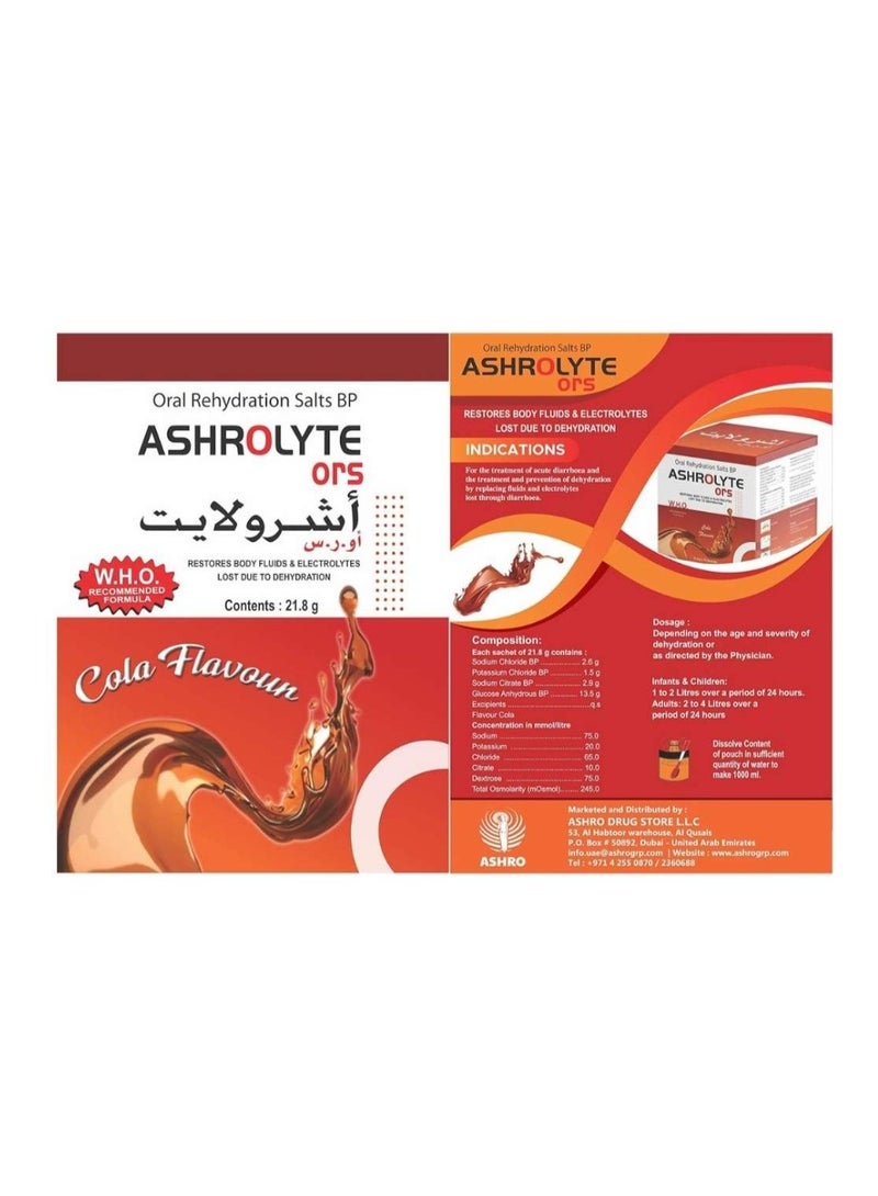 Ashrolyte ORS Sachets 21.8g Pack of 10 - Rapid Rehydration & Electrolyte Balance - Image 3