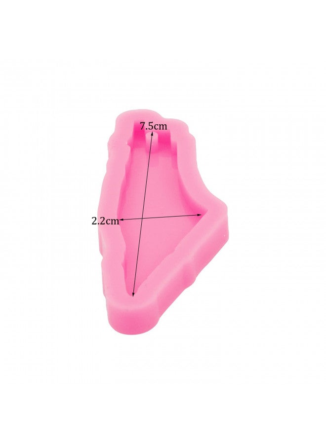 Angel Wings Super Glossy Palestine Map Shaped Keychain Silicone Mold Resin Molds Epoxy Resin Casting Mold Pendant Epoxy Crafting Silicone Mould for DIY Jewelry Making Necklace Craft Art - Image 1
