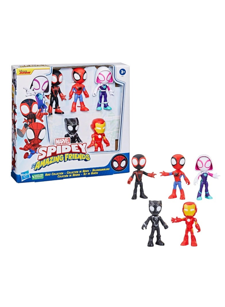 Hasbro Marvel Hasbro Spidey and His Amazing Friends Hero Collection Pack Action Figure Set - Image 1