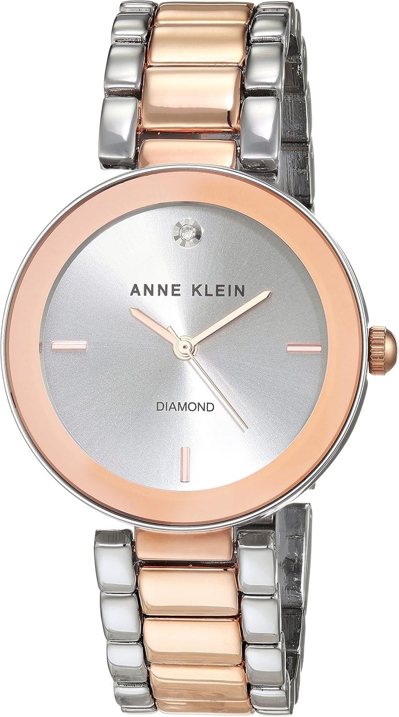 Anne Klein Women's Diamond Dial Bracelet Watch - Image 1