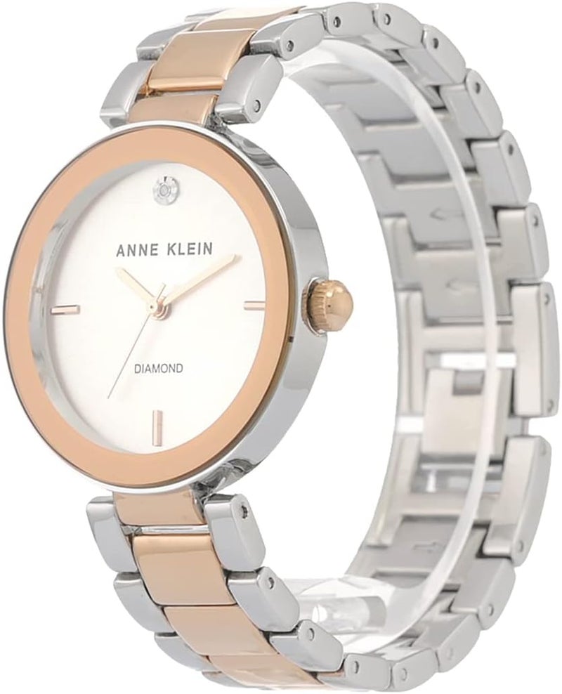 Anne Klein Women's Diamond Dial Bracelet Watch - Image 3