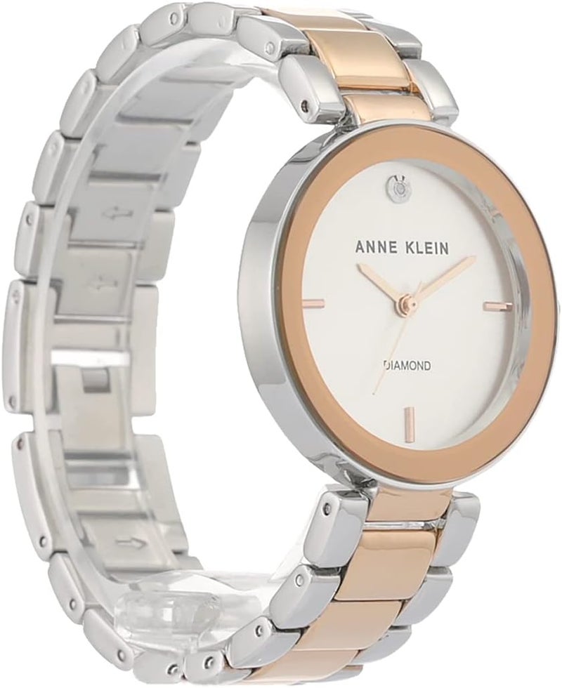 Anne Klein Women's Diamond Dial Bracelet Watch - Image 2
