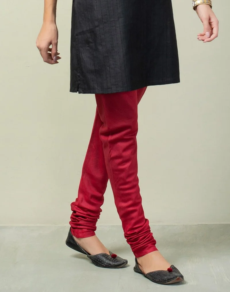 Viscose Tussar Tie Up Churidar