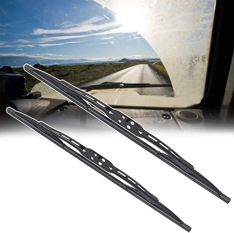 OTUAYAUTO Replacement for Jeep Wrangler Windshield Wiper Blades - 15"+15" Front Window Wiper - fit 2007-2017 Vehicles - Factory Aftermarket - Image 5