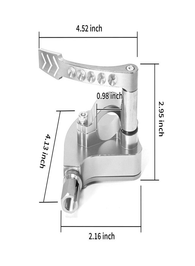 EATAKWARD Universal Billet CNC 7/8 inch ATV Throttle Lever Thumb Controller Thumb Throttle Replacement for Yamaha Raptor 350 660 700 HD TRX Replacement for Suzuki LTR450 250 500 LTZ400 250 etc - Image 4