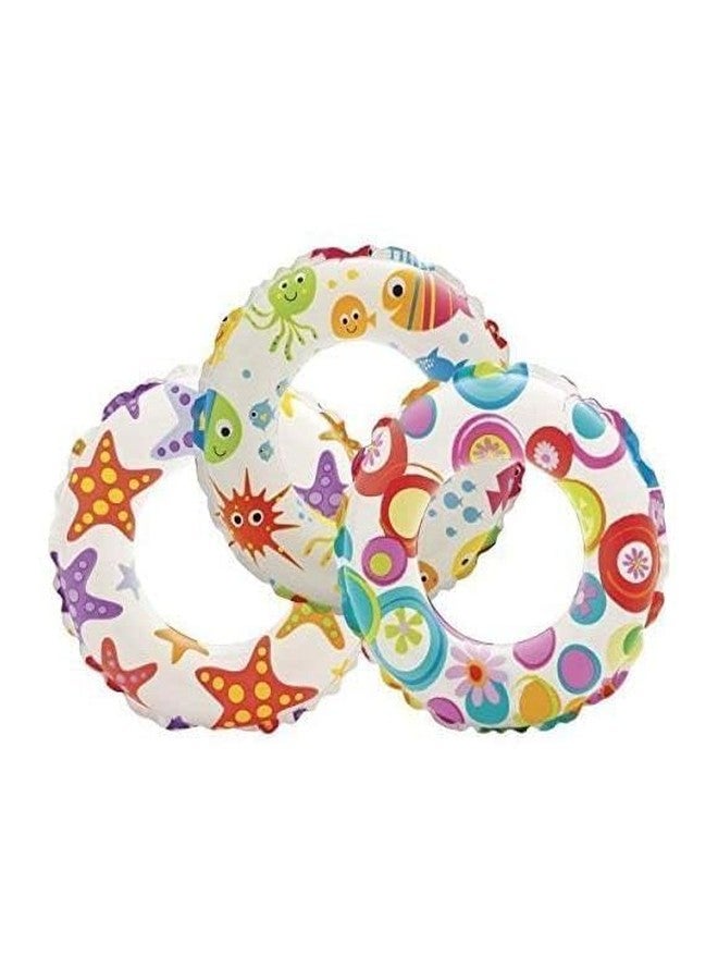 JAYI Pool Party Swimming Ring Swim Tube for Kids Swimming Learing Ring for Girls and Boys Swimming Tube Inflatable Swim Ring(6-10Year) (24 inch Tube) - Image 3