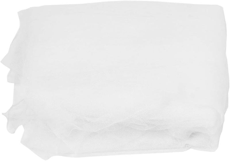 Breathable Baby Crib Net with Hanging Dome, Mesh Yarn Material, White, 5.2x13.8ft, Single Door Opening, for Infants - Image 1