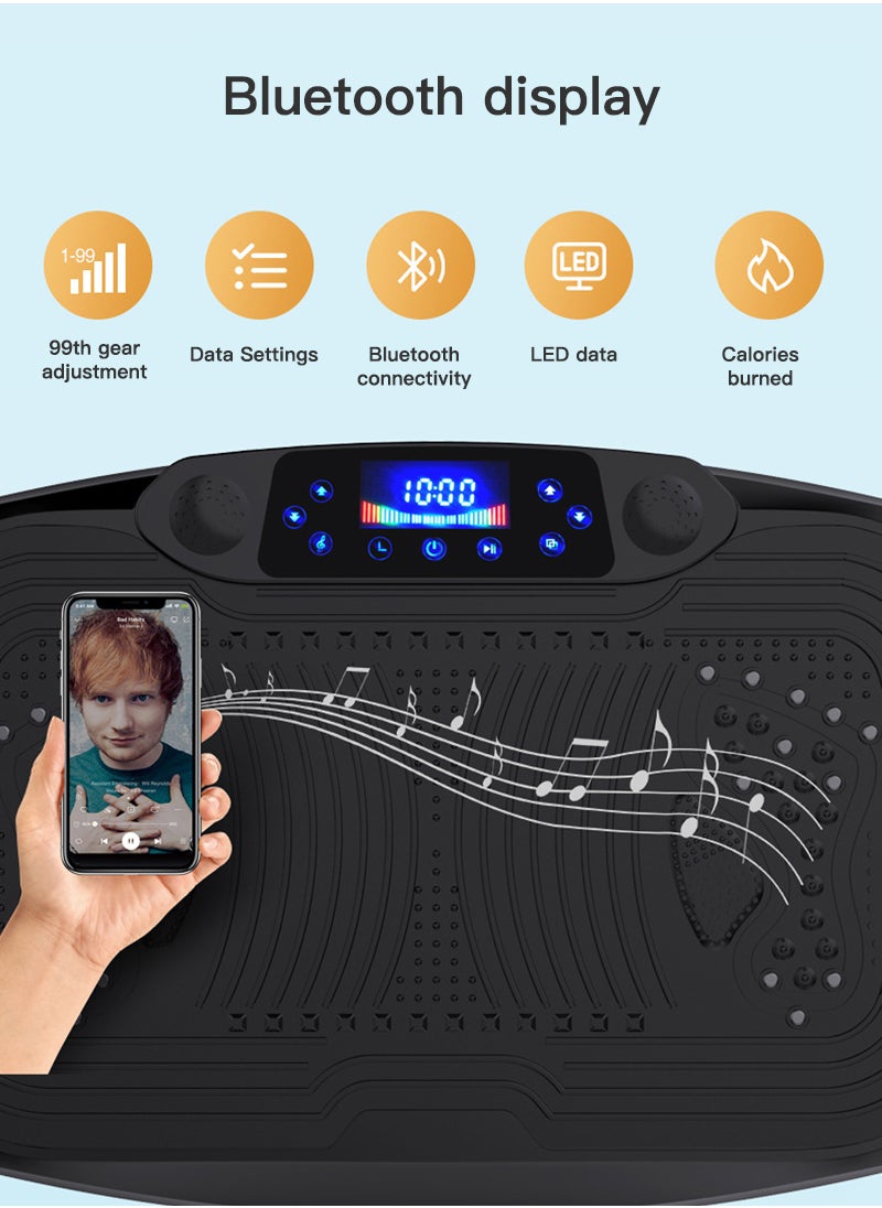 Sharpdo - 3D Vibration Plate Exercise Machine - Dual Motor Oscillation, Pulsation 3D Motion Vibration Platform - Full Whole Body Vibration Machine for Home Fitness - Image 1