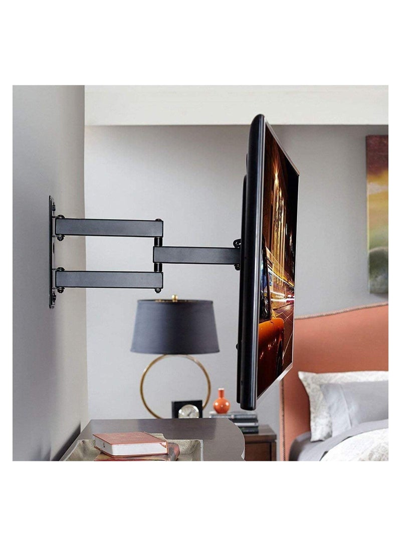 حامل جدار لشاشة LCD تلفاز مع حركة كاملة، قابل للتأرجح، الميل، والدوران، ذراع مفصلية قابلة للتعديل للزوايا لشاشات التلفاز المسطحة من 32 إلى 55 بوصة - Image 5