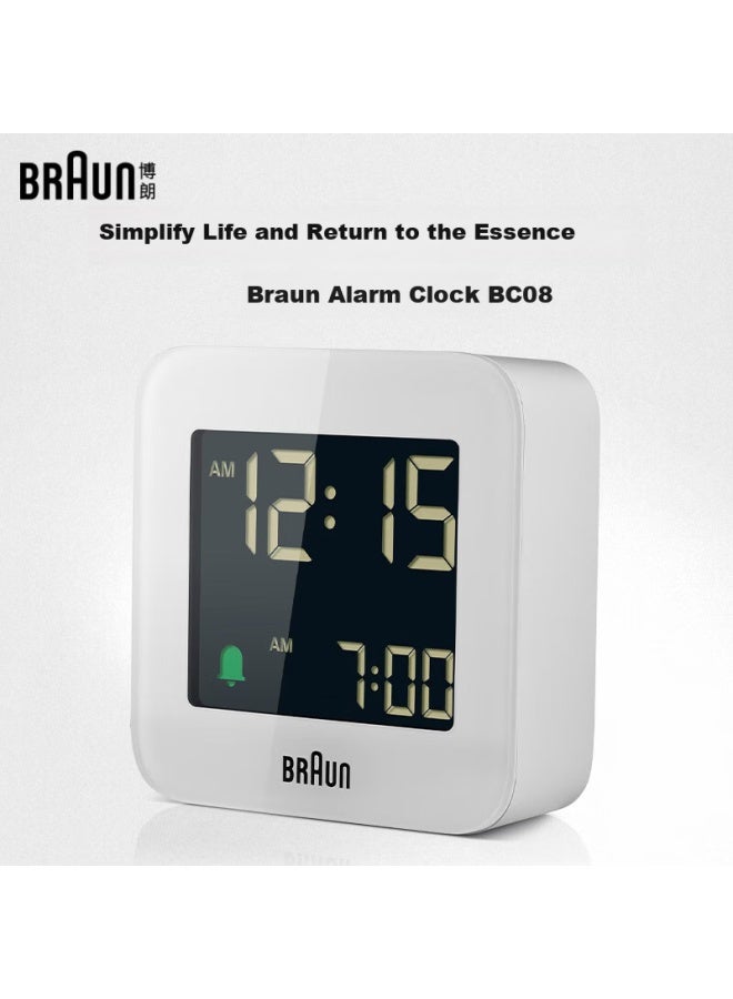 Braun German Brand Imported Small Alarm Clock, Compact With Loud Volume, Powerful Awakening For Students, Electronic Clock With Night Light, Bedroom Bedside Clock, Gift For Friends, New Year Present - Image 2