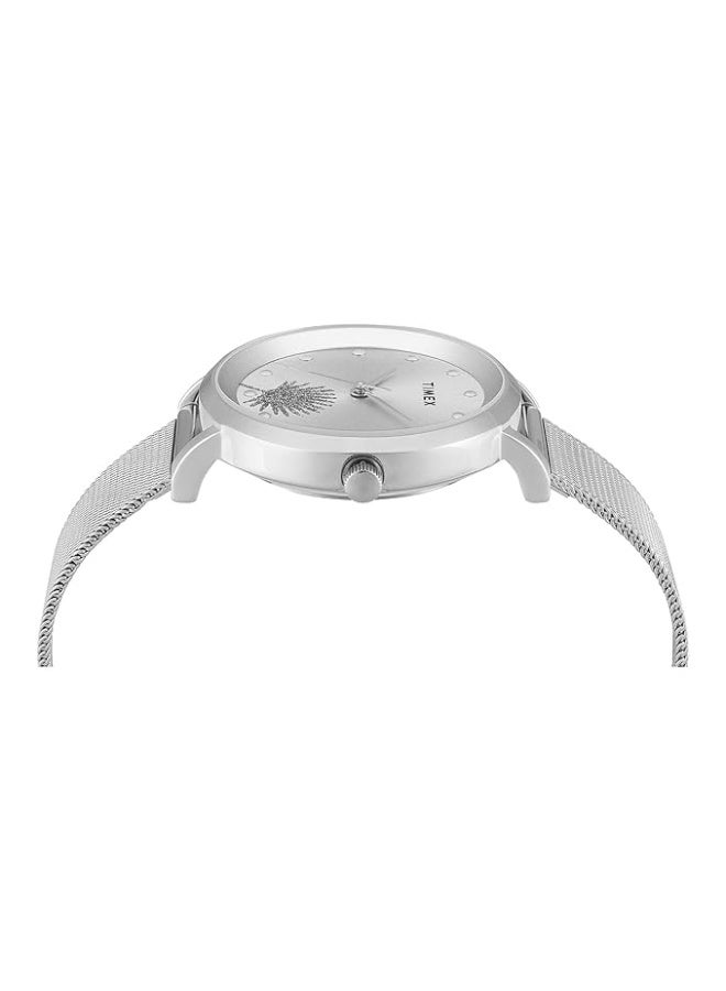 تيميكس ساعة TIMEX عقارب نسائية، بمينا مستدير ومقاومة للماء - Image 2