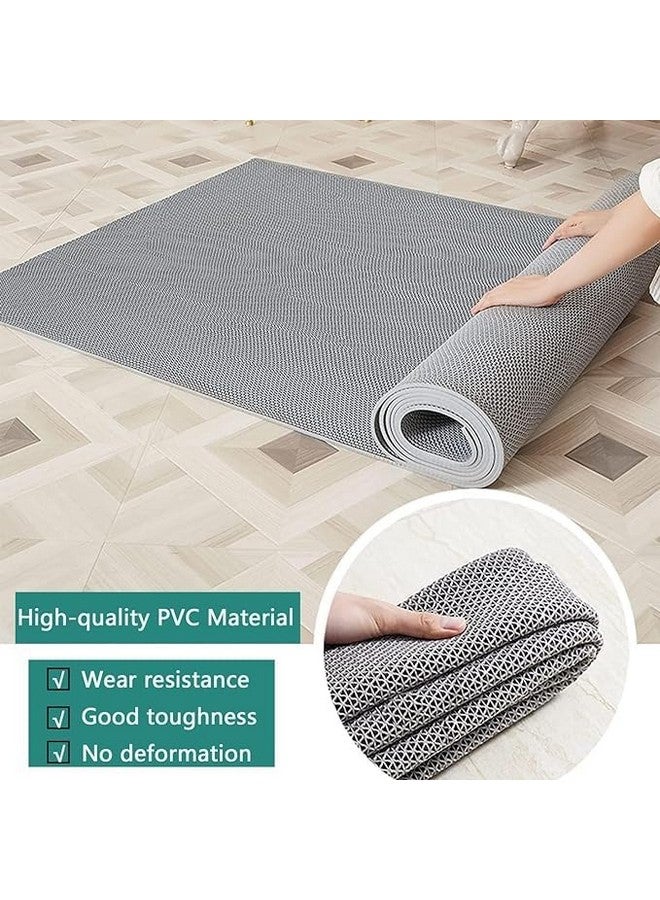 TIB Anti Skid & Multipurpose PVC Rubber Mat for Floor, Swimming Pool Mat, Shower Mat, Carpet, Rainmat, Bathroom Mat, Waterproof Entrance Doormat, Grey, 2X12 Feet - Image 5