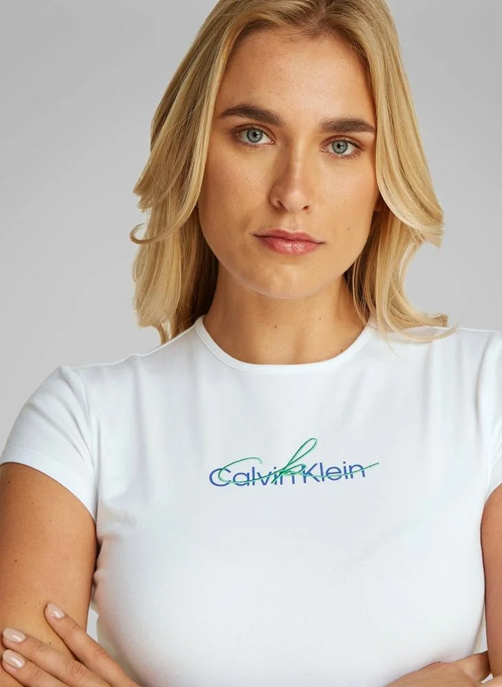 Calvin Klein Jeans Logo Crew Neck T-Shirt