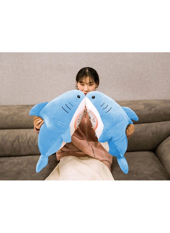 CLICK4DEAL Soft Toys Shark Soft Toys, Baby Toys, Kids Toy, Toy for Girl, Birthday Gift for Girl/Boys, Toy Gift for Girls, Kids Toys for Boys/Girl, Miniso Soft Toys, Toys Gift Items, (Shark, Blue) - Image 4