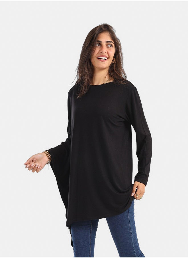 Clue Plain Blouse with Batwing Sleeve  - Image 1