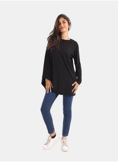 Clue Plain Blouse with Batwing Sleeve  - Image 3