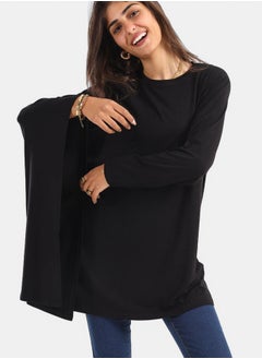 Clue Plain Blouse with Batwing Sleeve  - Image 2