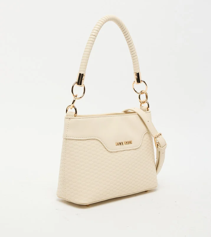 ان كلاين Anne Klein Women’s White PU Top Handle Satchel Bag
