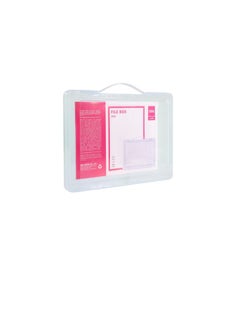 Deli A4 Size File Box With Handle Assorted Colours  - Image 1