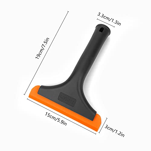GUGUGI Super Flexible Silicone Squeegee, Auto Water Blade, Water Wiper, Shower Squeegee, 5.9'' Blade and 7.5'' Long Handle, for Car Windshield, Window, Mirror, Glass Door - Image 4